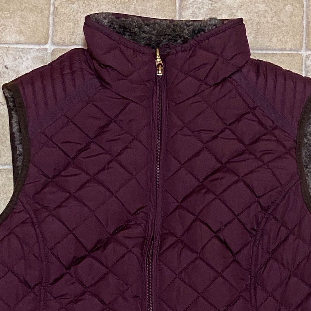 WEATHERPROOF WOMEN'S JACKET VEST SIZE S BURGUNDY AND BROWN - Picture 7 of 13